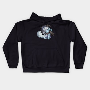 Frozen Fury: Frost Giant Ymir Design Kids Hoodie